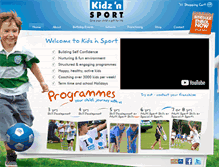 Tablet Screenshot of kidznsport.com.au
